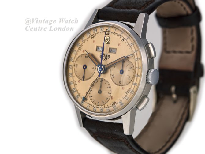 Heuer Chronograph Triple Date c1963 (5)