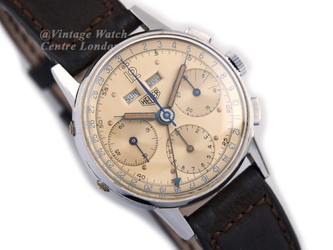 Heuer Chronograph Triple Date c1963 (2)