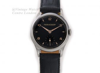 Jaeger-LeCoultre Steel, Black Explorer Dial, 1946