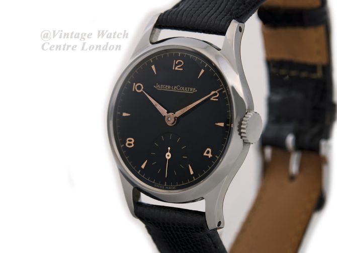 Jaeger-LeCoultre Steel, Black Explorer Dial, 1946 (5)