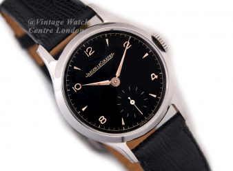Jaeger-LeCoultre Steel, Black Explorer Dial, 1946 - hover