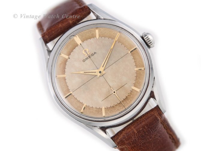 Omega Cal.266 Original Two-Tone Crosshair Dial 1955 36.5mm Oversize (1)