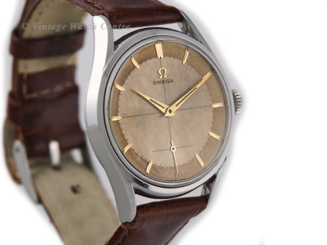 Omega Cal.266 Original Two-Tone Crosshair Dial 1955 36.5mm Oversize (3)