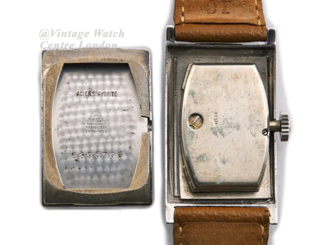 Omega Cal.17T 14ct Curvex Steel Case, 1936 (8)