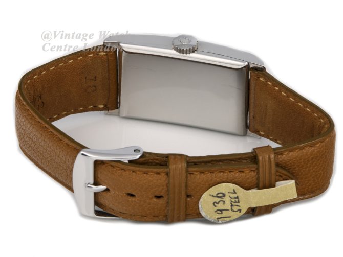 Omega Cal.17T 14ct Curvex Steel Case, 1936 (7)