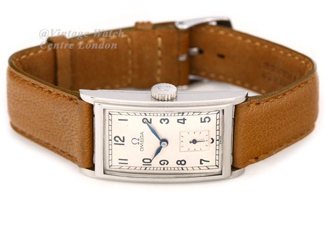 Omega Cal.17T 14ct Curvex Steel Case, 1936 (6)