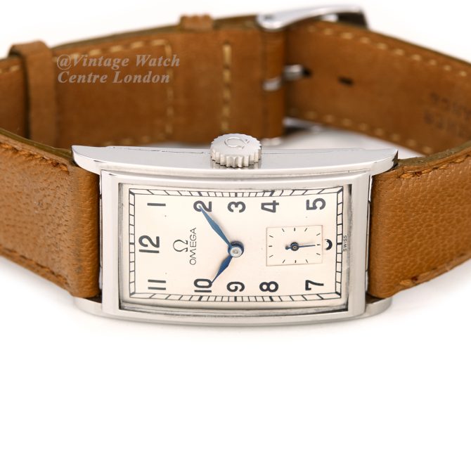 Omega Cal.17T 14ct Curvex Steel Case, 1936 (9)