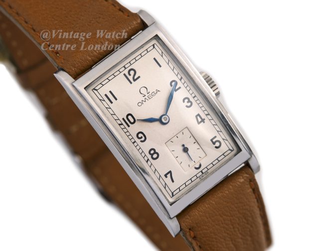 Omega Cal.17T 14ct Curvex Steel Case, 1936 (2)