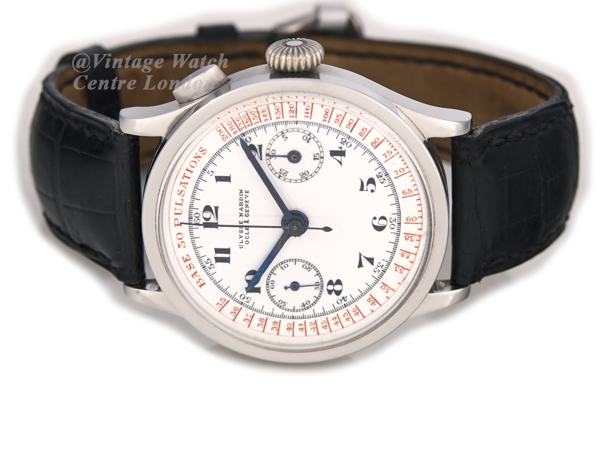 Ulysse Nardin Mono Pusher Chronograph c1945 Vintage Watch Centre