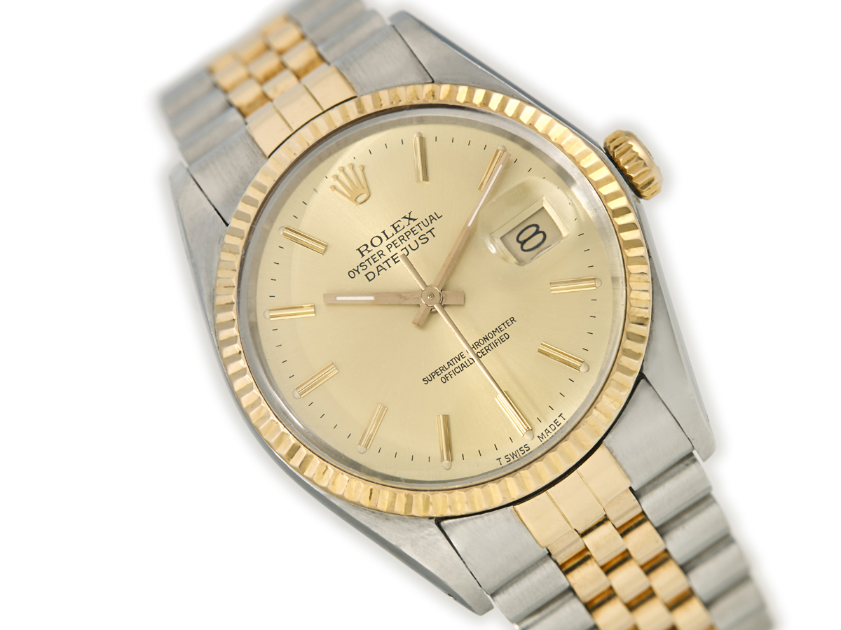 biord Aftale maksimum Rolex Oyster Perpetual Datejust Ref.16013 1986 with Bracelet | Vintage  Watch Centre