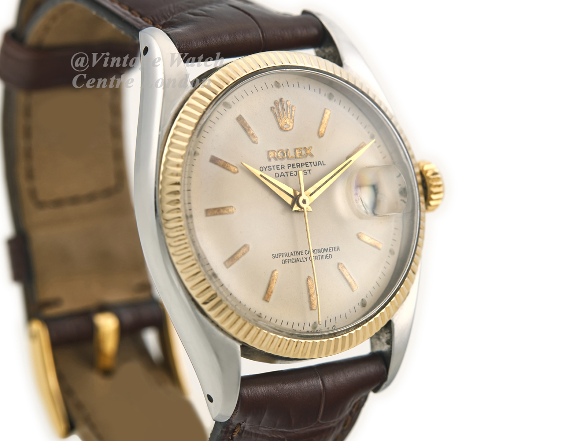 ROLEX Rare C 1955 18K Pink Gold Oyster Perp Datejust Re 6605 -$60K