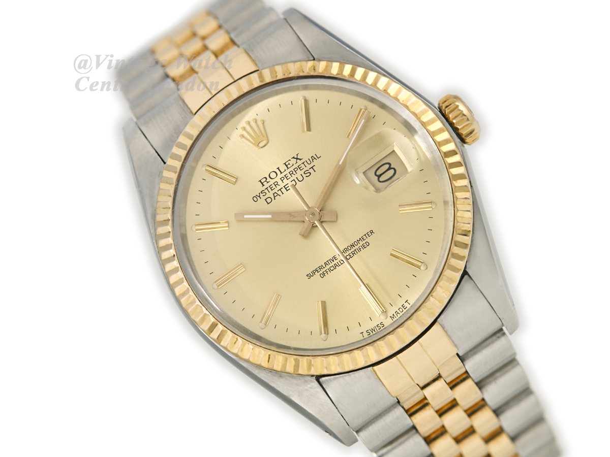 biord Aftale maksimum Rolex Oyster Perpetual Datejust Ref.16013 1986 with Bracelet | Vintage  Watch Centre