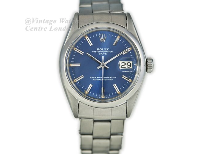 Rolex Oyster Perpetual Date Ref.1500 1967 Blue Dial (4)