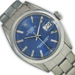 Rolex Oyster Perpetual Date Ref.1500 1967 Blue Dial mobile navigation (9)