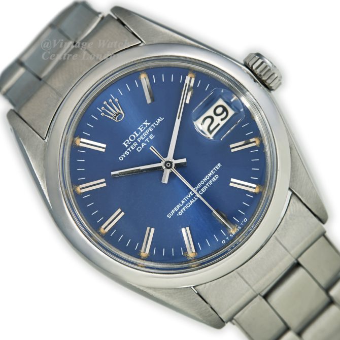 Rolex Oyster Perpetual Date Ref.1500 1967 Blue Dial (9)