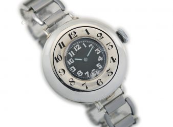 Rolex Half Hunter Sterling Silver 1917 - hover