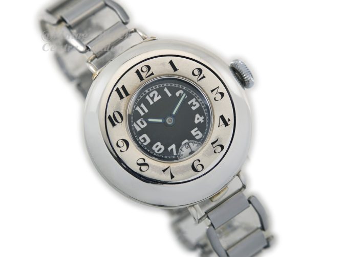 Rolex Half Hunter Sterling Silver 1917 (2)