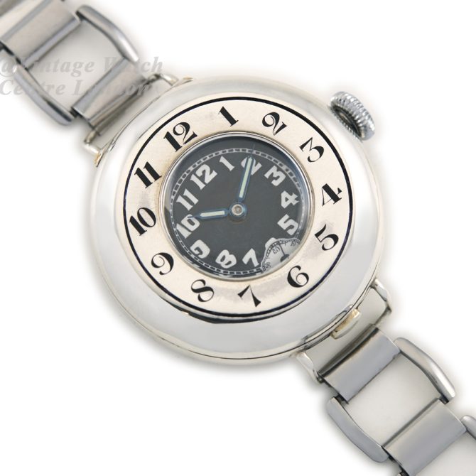 Rolex Half Hunter Sterling Silver 1917 (8) (navigation)