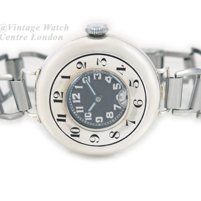 Rolex Half Hunter Sterling Silver 1917 (7) (navigation)