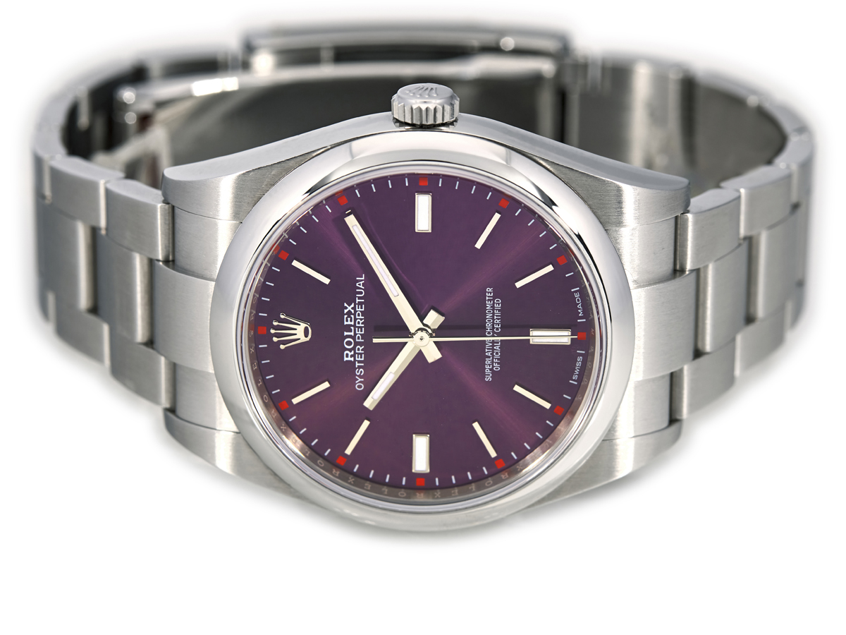 Rolex oyster perpetual red grape 36mm best sale