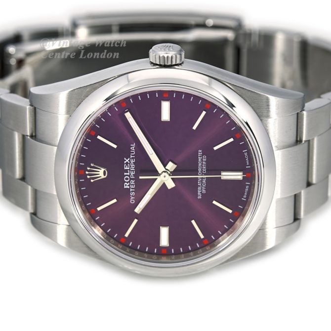Rolex Oyster Perpetual 39 Red Grape Box & Papers 2018 (9)