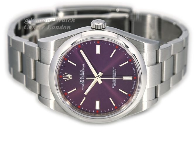 Rolex Oyster Perpetual 39 Red Grape Box & Papers 2018 (6)
