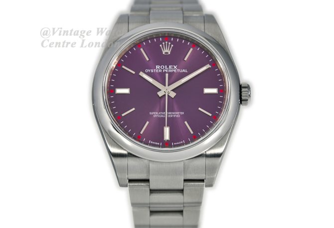 Rolex Oyster Perpetual 39 Red Grape Box & Papers 2018 (4)