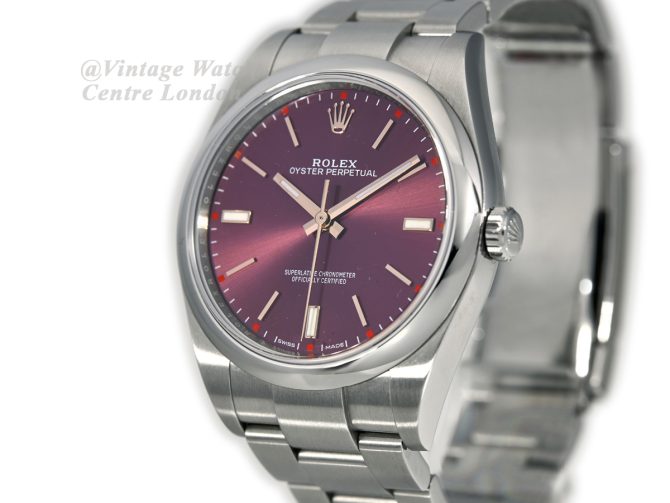 Rolex Oyster Perpetual 39 Red Grape Box & Papers 2018 (5)