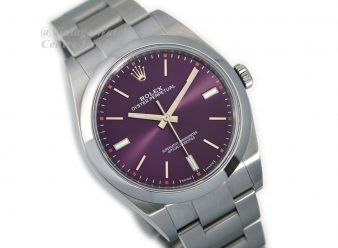 Rolex Oyster Perpetual 39 Red Grape Box & Papers 2018 - hover