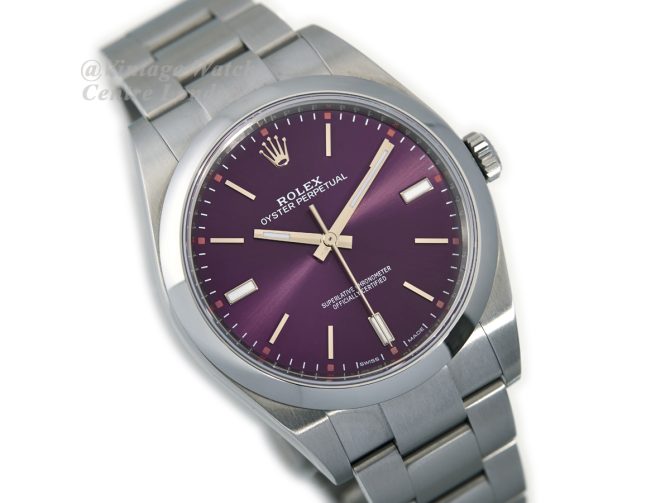 Rolex Oyster Perpetual 39 Red Grape Box & Papers 2018 (2)