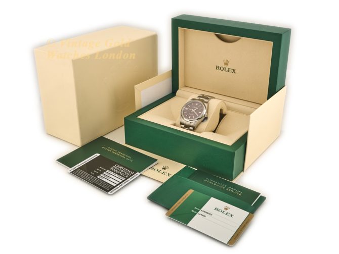 Rolex Oyster Perpetual 39 Red Grape Box & Papers 2018 (8)