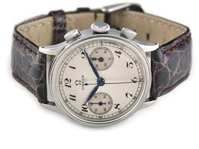 Omega Chronograph Cal.33.3/170 1942 Breguet Dial (6)