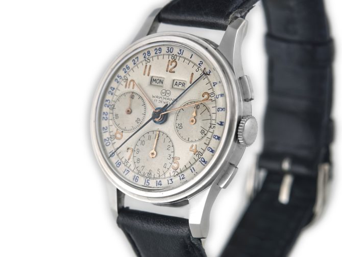 Wakmann Triple Calendar Chronograph c1958 (5)
