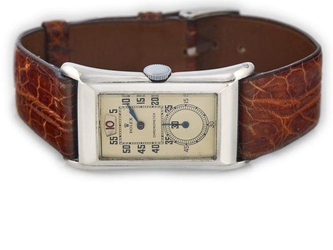 Rolex Prince Jumphour Chronometer Sterling Silver c1930 (6)