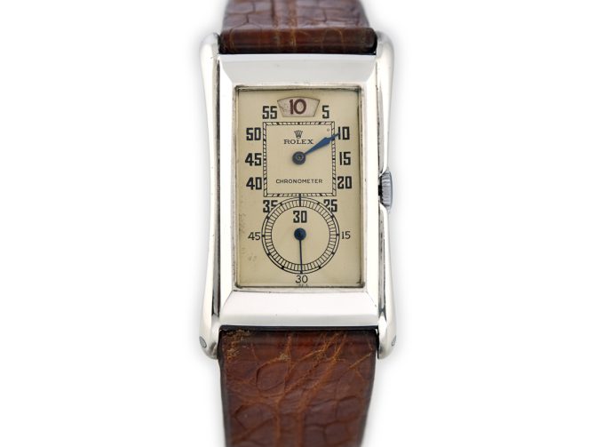 Rolex Prince Jumphour Chronometer Sterling Silver c1930 (4)