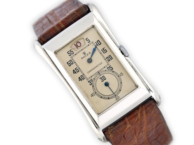 Rolex Prince Jumphour Chronometer Sterling Silver c1930 (1)