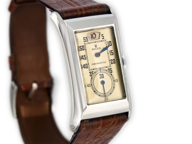 Rolex Prince Jumphour Chronometer Sterling Silver c1930 (3)