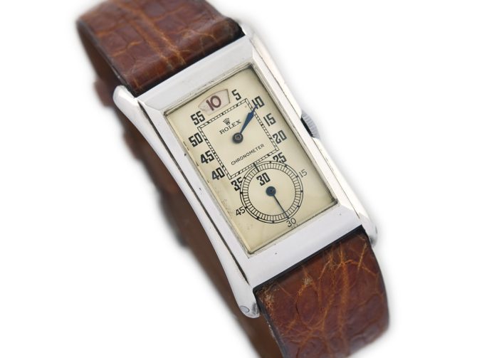 Rolex Prince Jumphour Chronometer Sterling Silver c1930 (2)